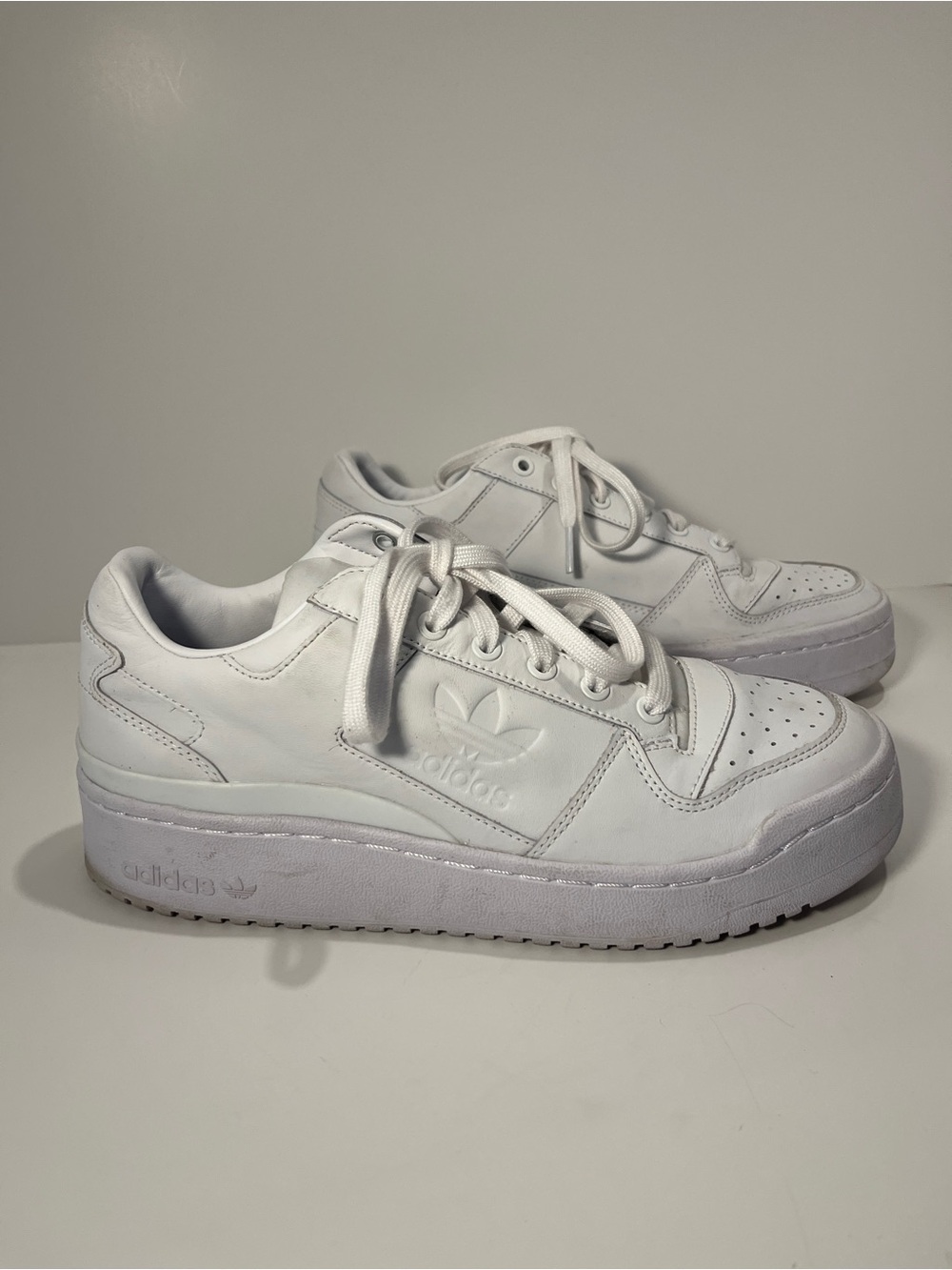 Adidas Forum Low Triple White Womens Size 9 Chunky - Picture 4 of 11